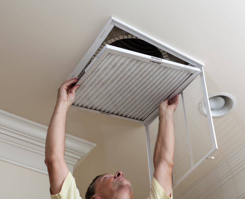 Replacing HVAC filter